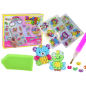Zestaw Diamencików Do Wyklejania DIY Zwierzątka Kolorowe Naklejki