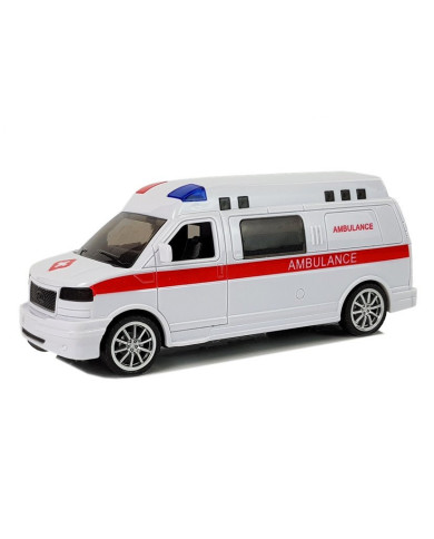 Ambulans Karetka Pogotowia z Napędem Dźwięk Syrena Światła