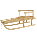 Sanki Drewniane Z Oparciem Sznurek Saneczki Duże