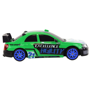 Autko Sportowe Zdalnie Sterowane R/C 1:24 Zielone Wymienne Koła