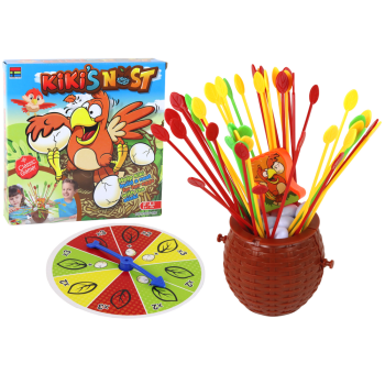 Gra Zbuduj Gniazdo Kurczaka Bierki Zręcznościowa Rodzinna