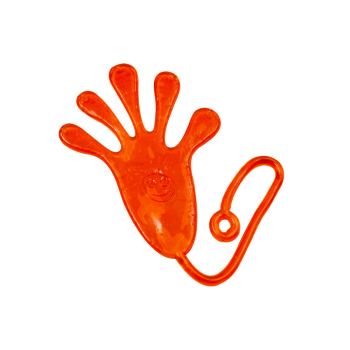 Lepka Rączka Łapka Elastyczna Glut Slime Pomarańczowa