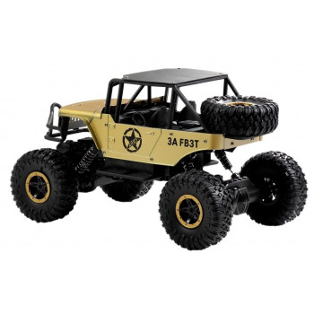 Auto Zdalnie Sterowane Jeep R/C 1:18 Złoty