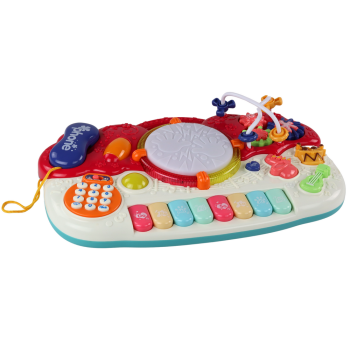 Organki Pianinko Edukacyjne Muzyczne Bębenek Dźwięki Światła