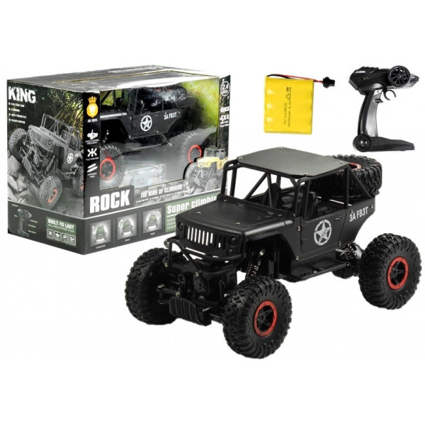 Auto Zdalnie Sterowane Jeep R/C 1:18 Czarne