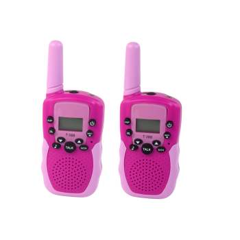 Walkie Talkie Krótkofalówki Różowe Zasięg 3km Dla Dzieci