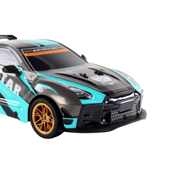 Duże Auto Sportowe Zdalnie Sterowane 1:10 Turkusowo- Czarne