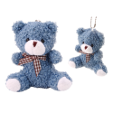 Miś Niebieski Pluszowy Mały Przytulanka Maskotka Breloczek 10cm