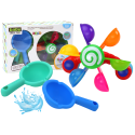 Zabawka Obrotowa Do Kąpieli Kolorowe Miseczki Dwie Łyżki