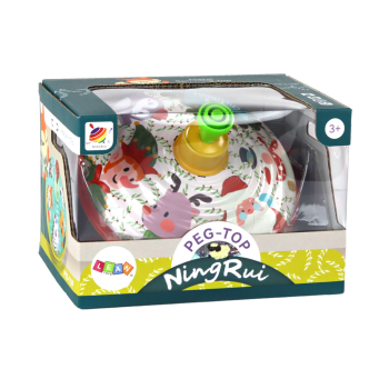 Bączek Metalowy Wirujący Święty Mikołaj Zabawka Tradycyjny