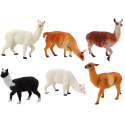 Zestaw Alpaki Lamy Farma Zestaw Figurki 6 szt. Mix