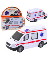 Karetka Ambulans Na Baterie Światła Dźwięki Biały