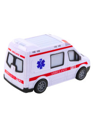 Karetka Ambulans Na Baterie Światła Dźwięki Biały