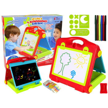 Tablica Składana w Walizkę Dwustronna 2w1 Na Kredę