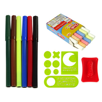 Tablica Składana w Walizkę Dwustronna 2w1 Na Kredę