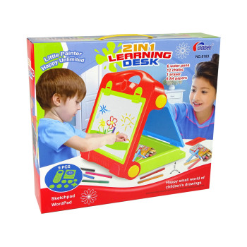 Tablica Składana w Walizkę Dwustronna 2w1 Na Kredę