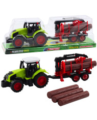 Traktor Rolniczy Z Przyczepą HDS Do Transportu Drewna Bale