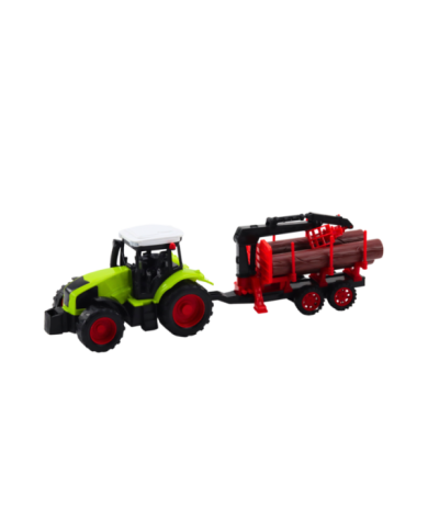 Traktor Rolniczy Z Przyczepą HDS Do Transportu Drewna Bale