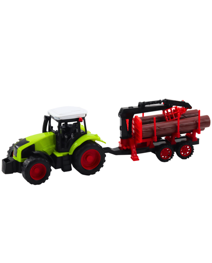 Traktor Rolniczy Z Przyczepą HDS Do Transportu Drewna Bale