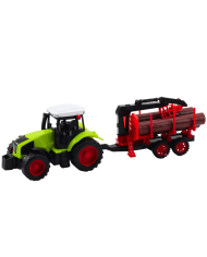 Traktor Rolniczy Z Przyczepą HDS Do Transportu Drewna Bale