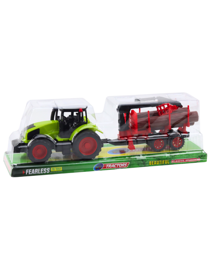 Traktor Rolniczy Z Przyczepą HDS Do Transportu Drewna Bale