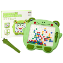 Tablica Magnetyczna Edukacyjna Żabka Rysik Pad Układanka Zielona Koraliki