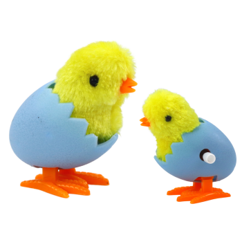 Skaczący Kurczak W Skorupce Jajka Nakręcany Pluszowy Żółty