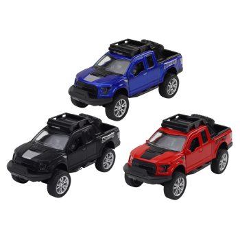 Resorak Aluminiowy Autko Terenowe Napęd Czerwony Niebieski Czarny