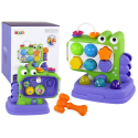 Dinozaur Panel Edukacyjny Whac-A-Mole Sorter Gra Dla Dzieci Fioletowy