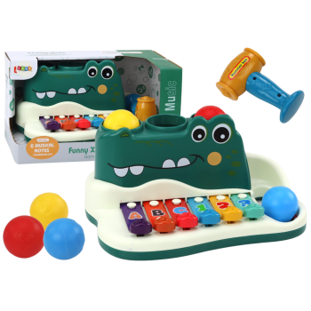 Cymbałki Pianinko Krokodyl Organki Interaktywne Instrument Edukacyjny