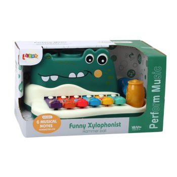 Cymbałki Pianinko Krokodyl Organki Interaktywne Instrument Edukacyjny