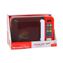 Kuchenka Mikrofalowa Mikrofala Zabawkowa Czerwona Dodatki