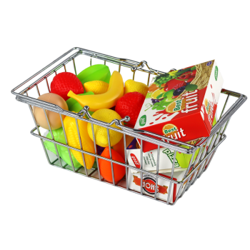 Koszyk Sklepowy Na zakupy Warzywa Owoce Spożywcze Metalowy