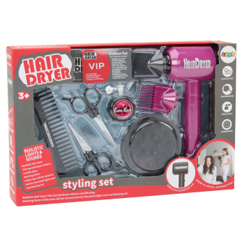 Zestaw Fryzjerski Salon Piękności Fryzjer Suszarka 10 ele.