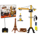 Wysoki Dźwig Żuraw Budowlany 90 cm Pilot R/C Wieża Eiffla