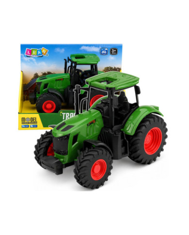 Traktor Rolniczy Farmerski Gospodarski Gumowe Koła Zielony 1:24