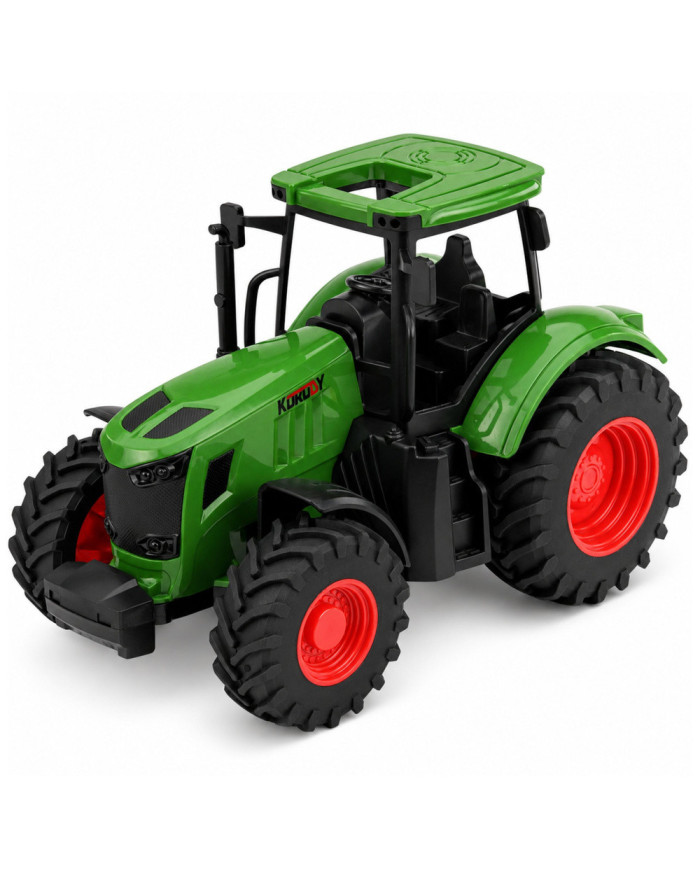 Traktor Rolniczy Farmerski Gospodarski Gumowe Koła Zielony 1:24