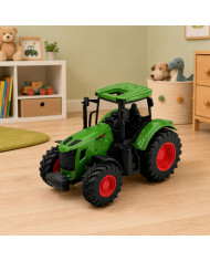 Traktor Rolniczy Farmerski Gospodarski Gumowe Koła Zielony 1:24