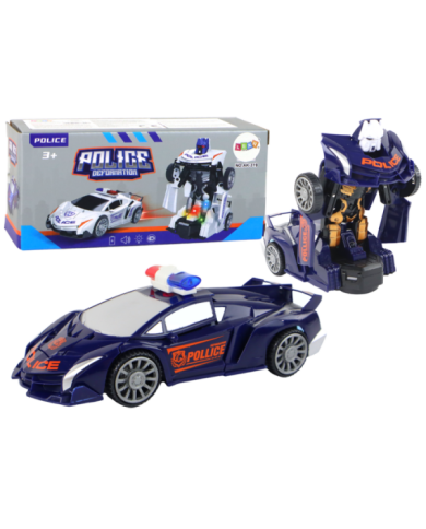 Samochód-Robot Policja Granatowy