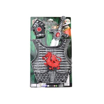 Strój Kostium Samuraja Rycerza Zestaw Zbroja Miecz Nadgarstnik