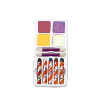 Zestaw Do Malowania Twarzy Farbki Brokat Kredki Pędzelki