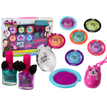 Zestaw Piękności Do Makijażu Stylizacji Paznokci Cienie Lakiery