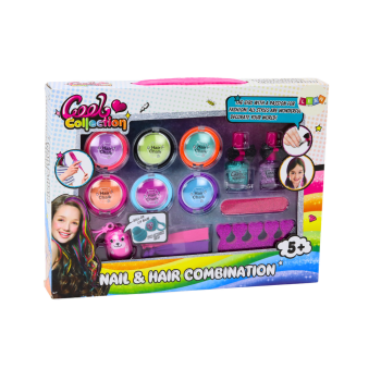 Zestaw Piękności Do Makijażu Stylizacji Paznokci Cienie Lakiery