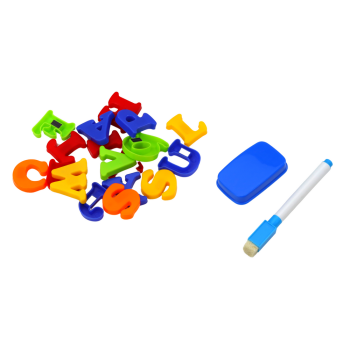 Tablica Edukacyjna Magnetyczna Literki Cyferki Pisak Gąbka