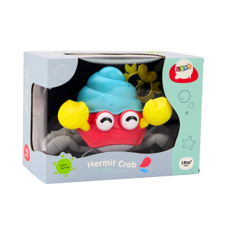 Chodzący Krabik Nakręcany Kolorowy Krab Pełzający Interaktywny