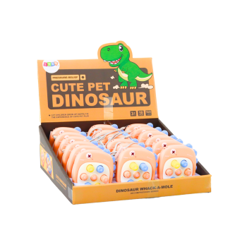 Gra Zręcznościowa Whack A Mole Literki Dinozaur Pomarańczowa