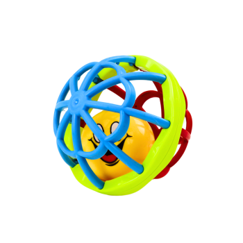 Piłeczka Sensoryczna Grzechotka Gumowa Elastyczna Kolorowa