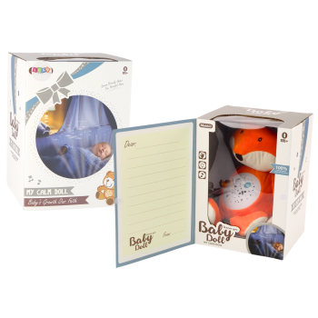 Pluszowy Miś Usypiający Światła Dźwięki Tryb Nocny i Dzienny Lisek