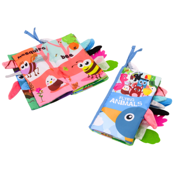 Książeczka Miękka Zwierzęta Ptaki Latające Szeleszcząca Kolorowa