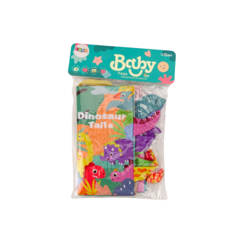 Książeczka Miękka Zwierzęta Dinozaury Szeleszcząca Kolorowa